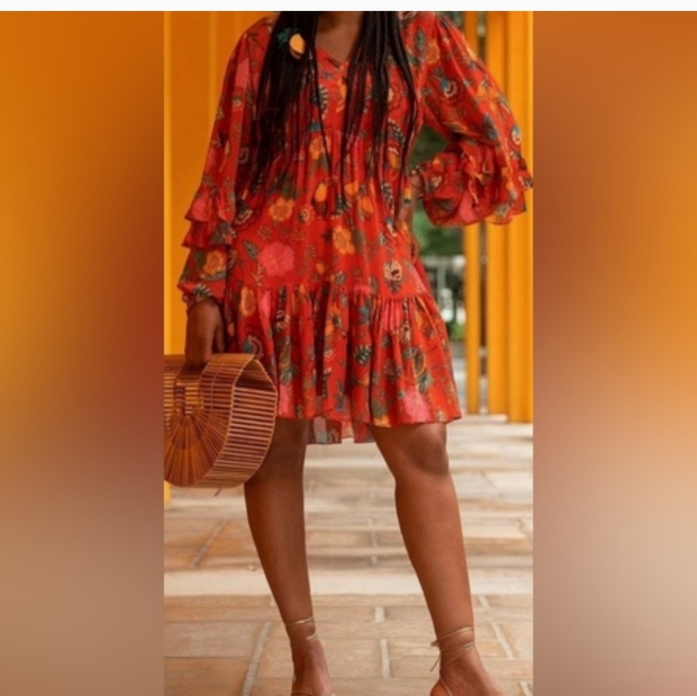 Farm Rio × Anthropologie Jordyn Mini Dress Size XS